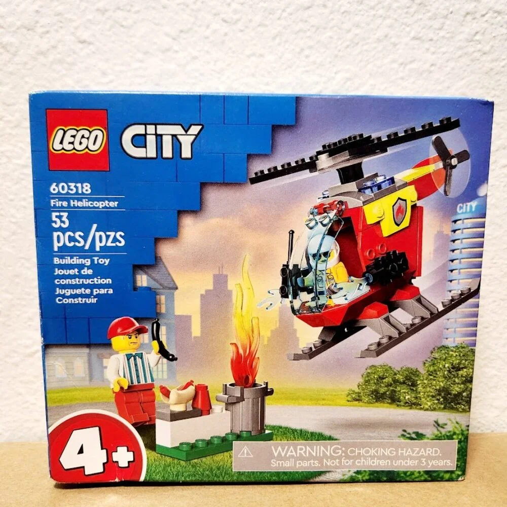 NEW LEGO Fire Helicopter 603318 Firefighter BBQ Hotdog Grilling $15 Brand new in